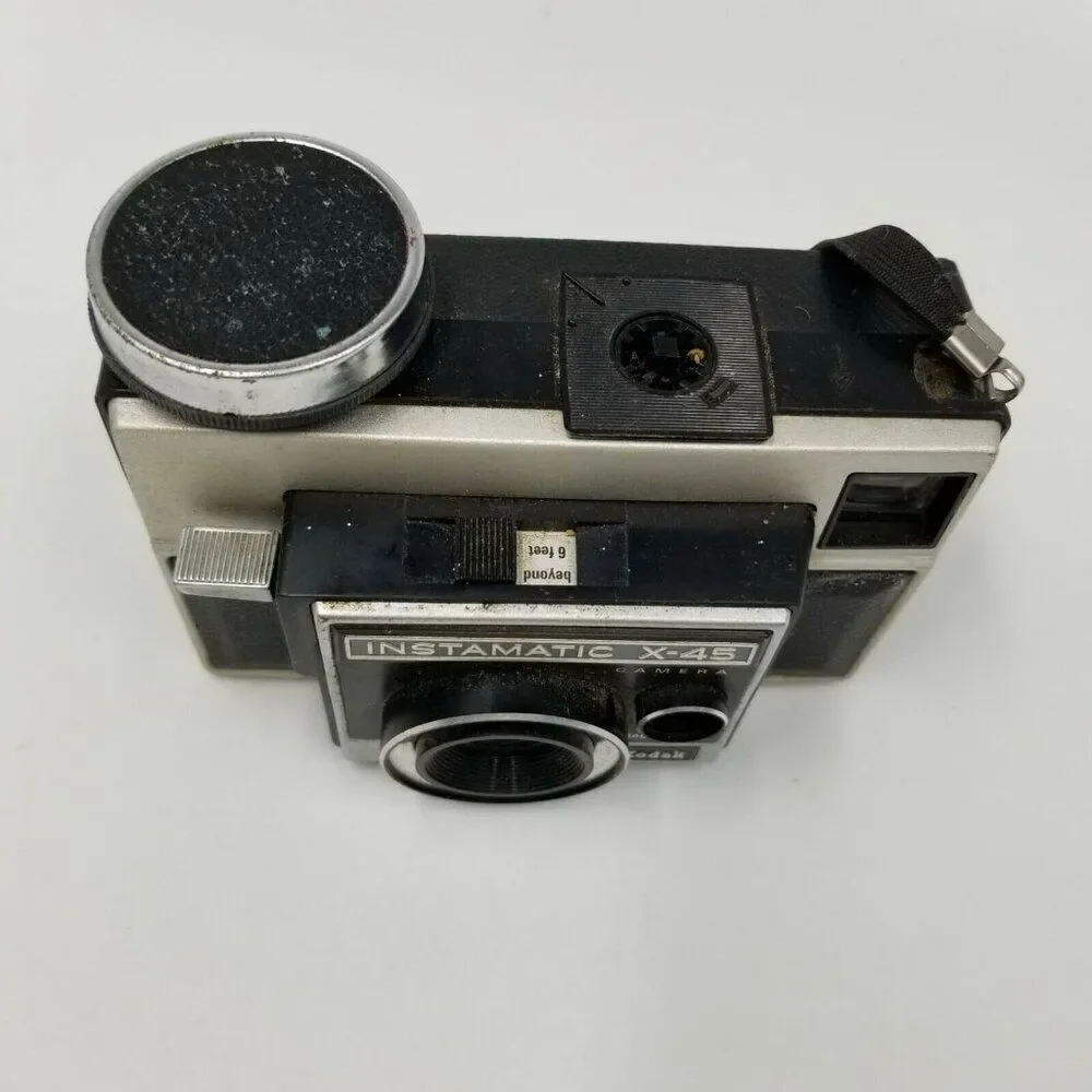 Vintage Kodak Instamatic X45 Camera Black Gray
